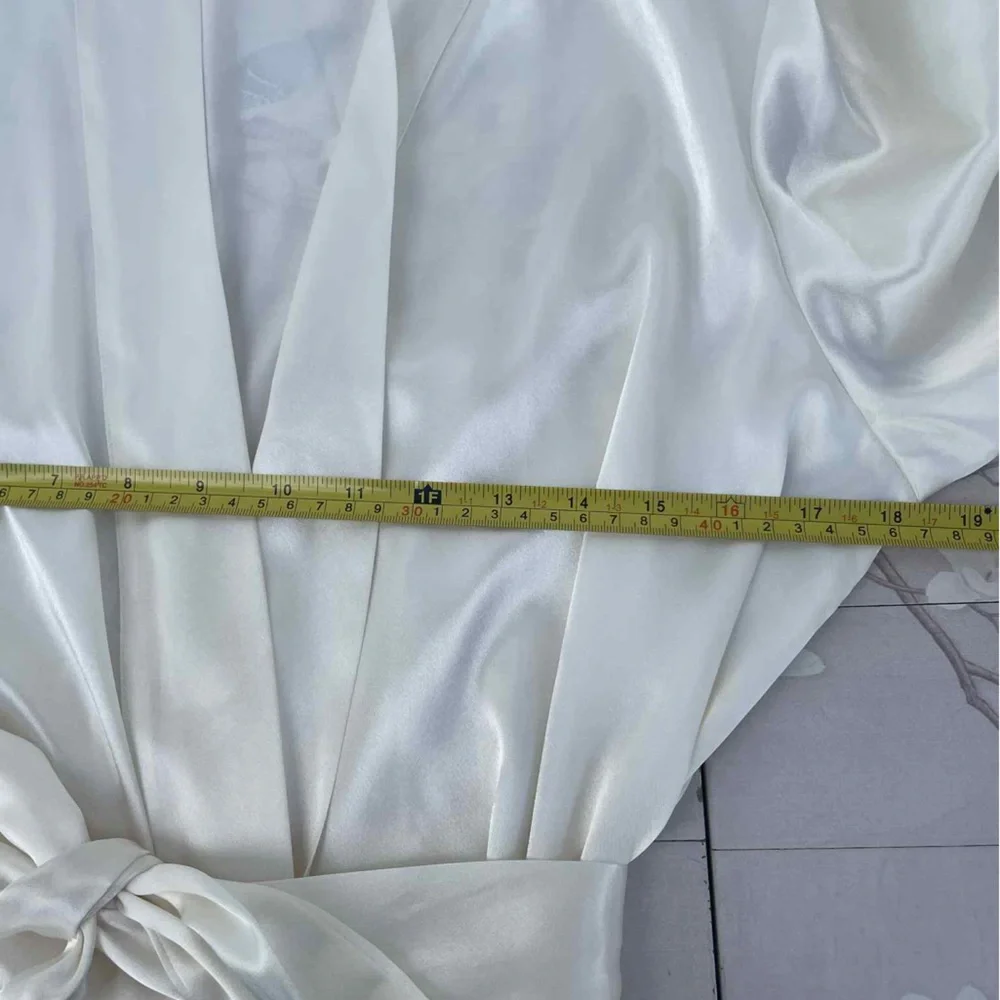 Morgan Taylor Cream Satin Robe